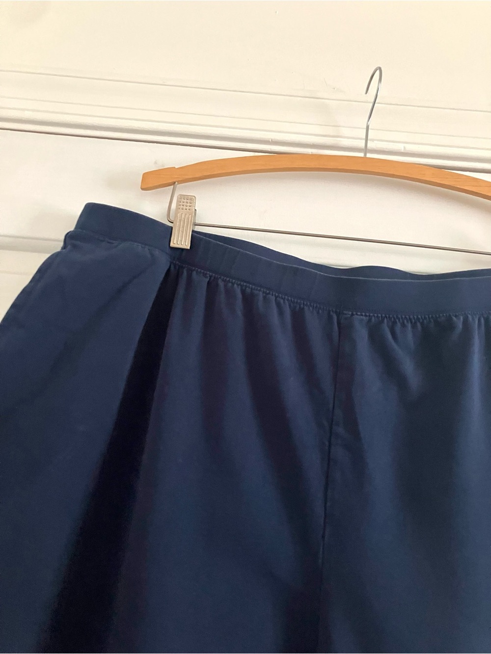 Catherine’s Navy Blue Cotton elastic waist breathable pants 2x Petite - Picture 3 of 7